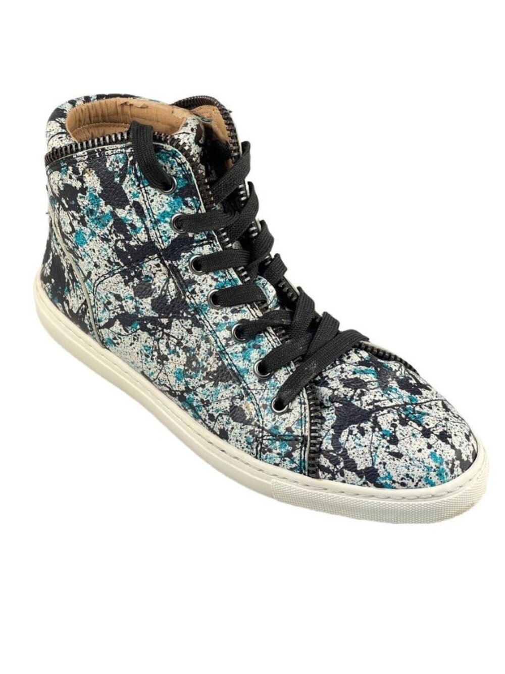 SPLENDID Shoes Women 8M SEBASTIN High Top Multi Color Leather Sneakers